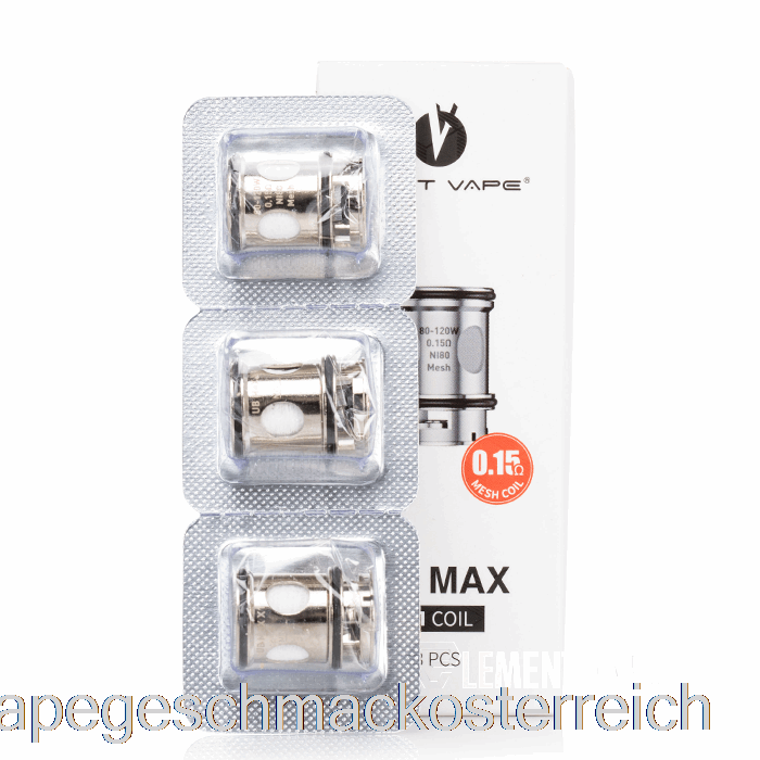 Verlorene Vape UB Max Ersatzspulen 0,15 Ohm UB Max X1 Spulen Vape Geschmack
